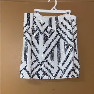 Express  white mini skirt